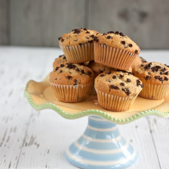 Muffins with chocolate chips