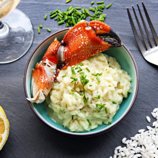 Curried Stone Crab Risotto