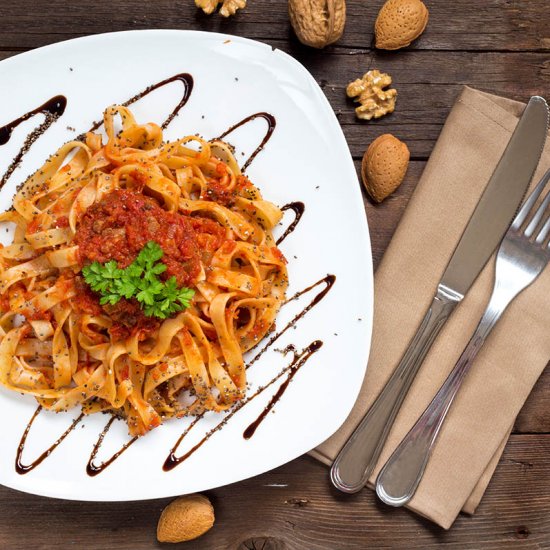 Pappardelle with Wild Boar Ragu