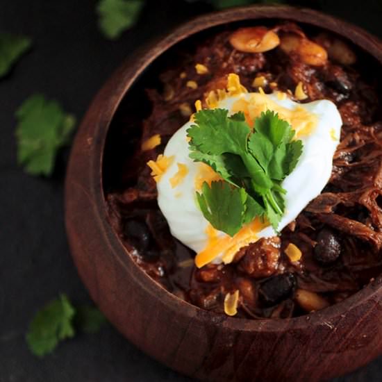 Beer Braised Short Rib Chili