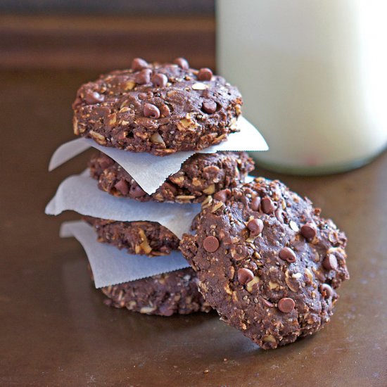 Chocolate PB Breakfast Cookies