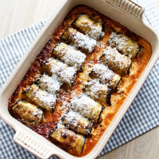 Eggplant Stuffed with Ricotta