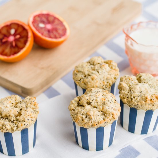 Blood Orange Poppy Seed Muffins