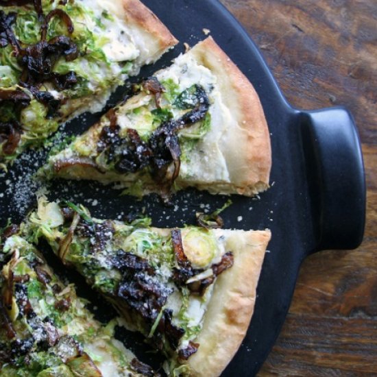 Brussels Sprout Pizza with Ricotta