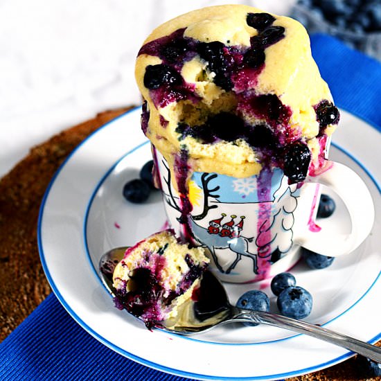 Effortless Blueberry Mug Cake