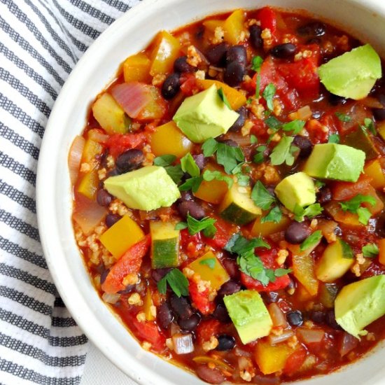 Spicy Veggie Bean Chili