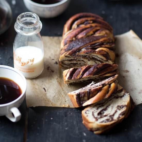 Ottolenghi’s Chocolate Pecan Babka