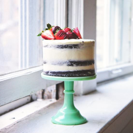 Chocolate Covered Strawberry Cake