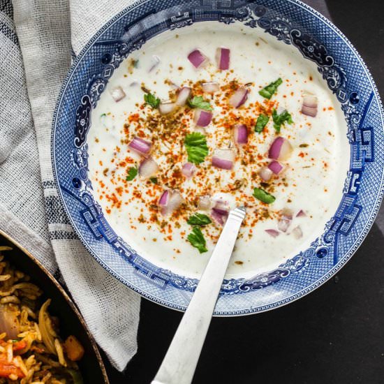 Onion Raita – Yogurt Onion Dip