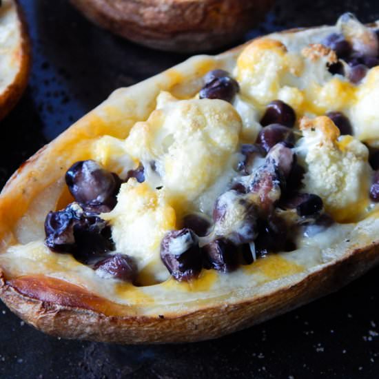 Cauliflower and Black Bean Stuffed