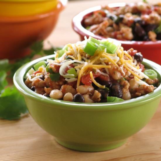 Black and White Bean Chicken Chili