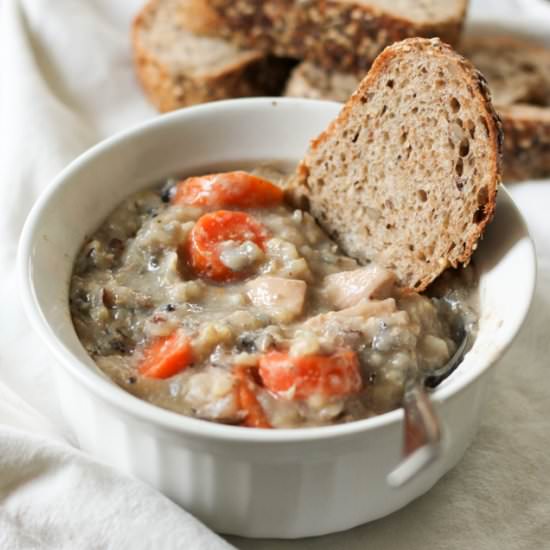 Slow Cooker Chicken Wild Rice Soup