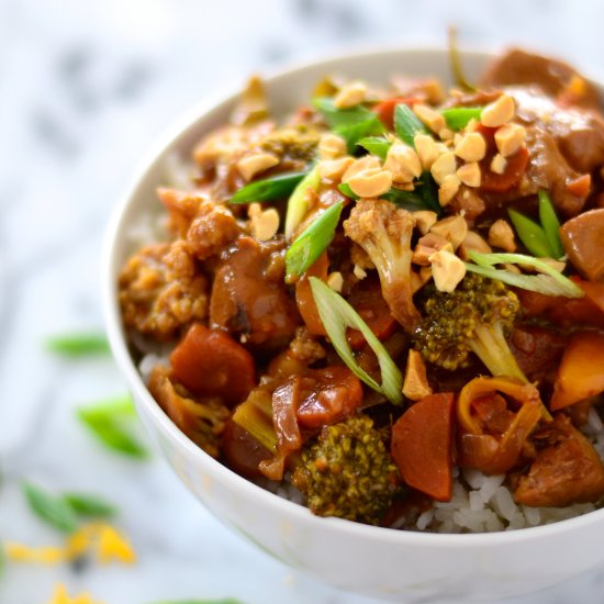 Orange Peanut Stir Fry