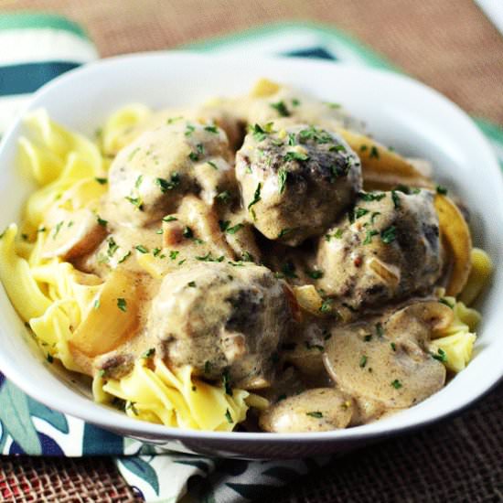 Meatball Stroganoff