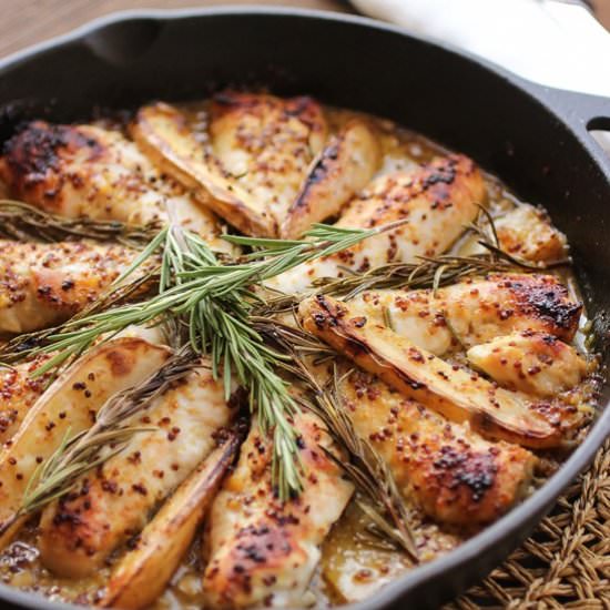 Honey-Mustard & Rosemary Chicken