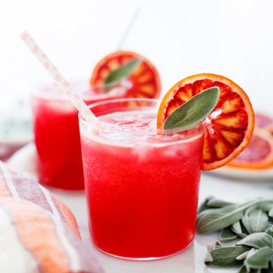 Blood Orange & Sage Sparkling Soda