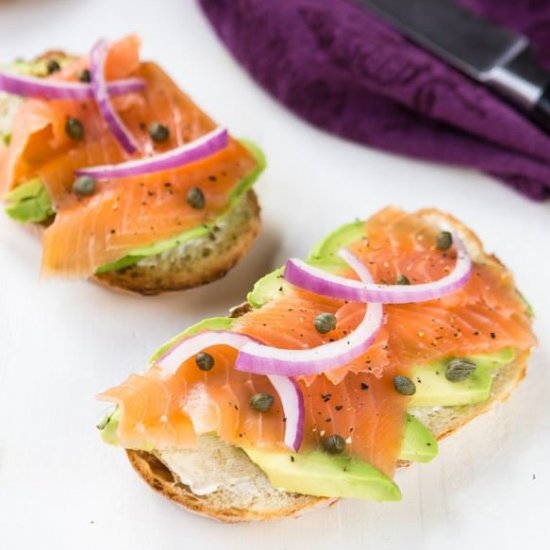 Salmon and Avocado Toast