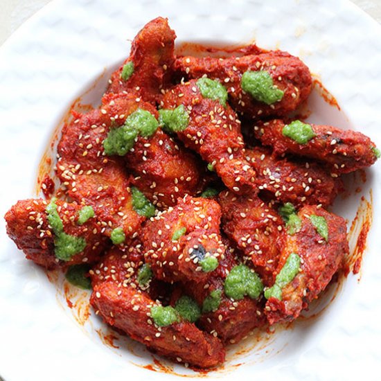 Chili Garlic Sesame Chicken Wings