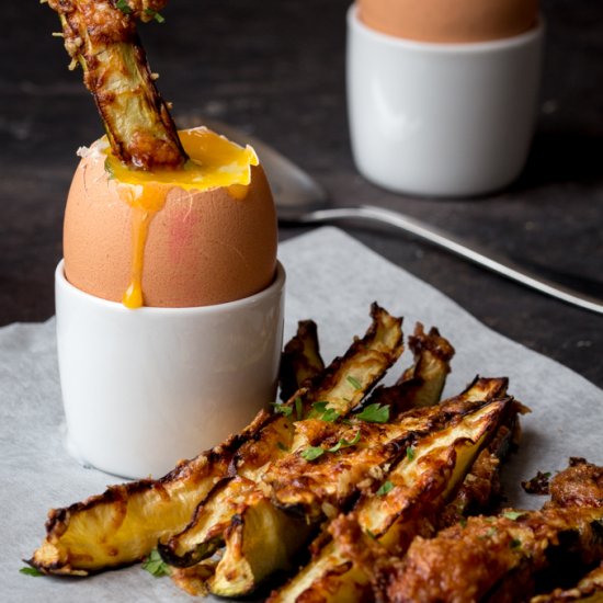 Courgette Fries & the perfect egg