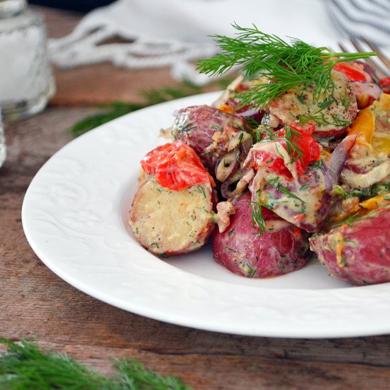 Baby Potato and Pepper Salad