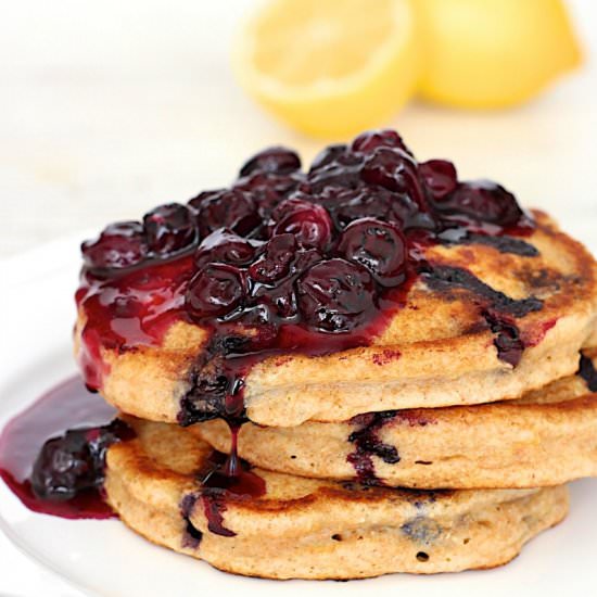 Blueberry Lemon Ricotta Pancakes