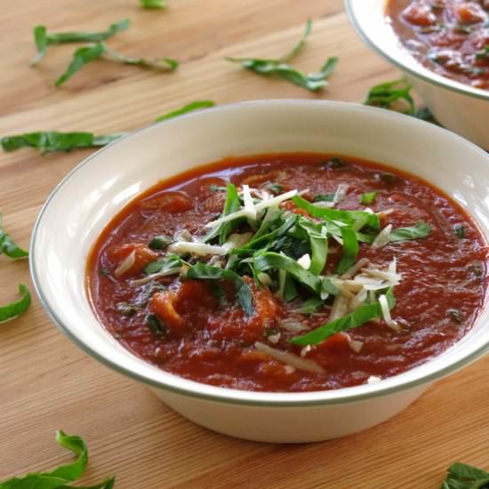 Tomato Florentine Soup with Pasta