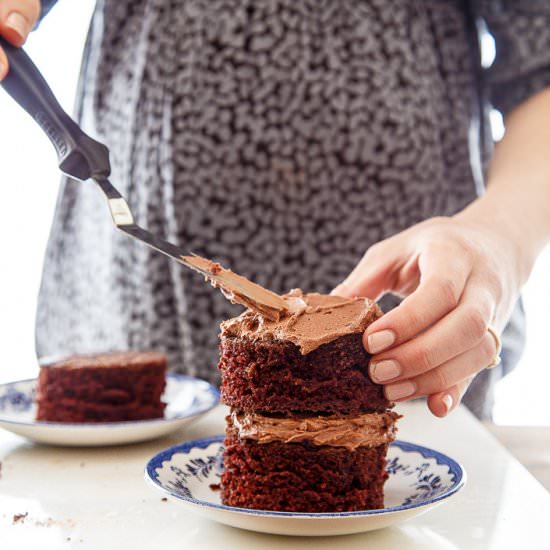 Mini Chocolate Layer Cakes