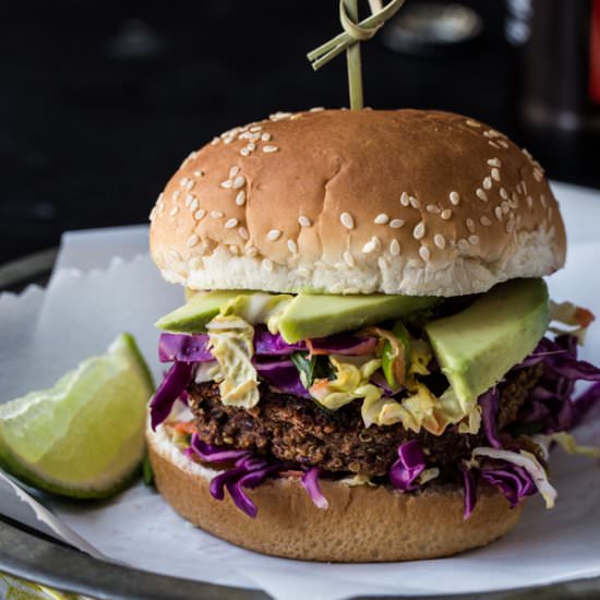 Jamaican Jerk Veggie Burgers