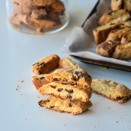 Almond Cranberry Orange Biscotti