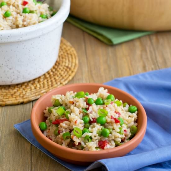 Spanish Rice with Pimentos & Peas