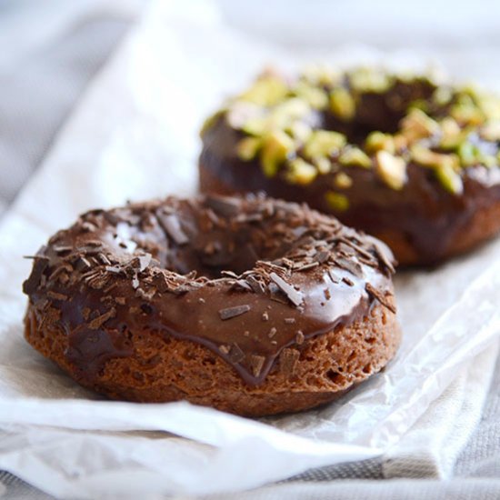 Chocolate Espresso Doughnuts