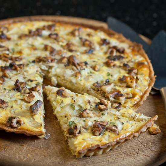 Fennel, Walnut and Brie Tart