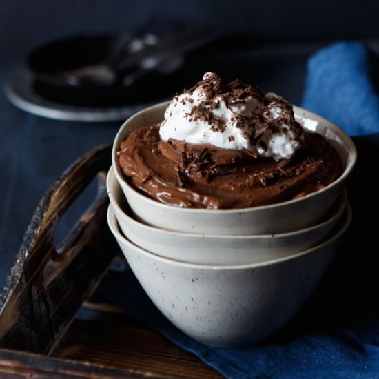 Dark Chocolate Peanut Butter Mousse