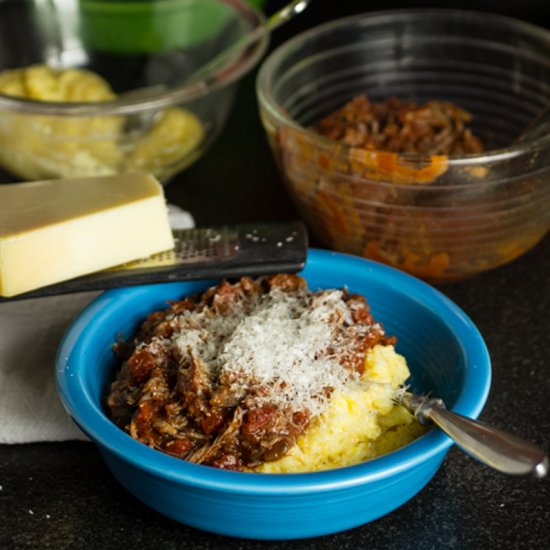 Pork Ragu with Polenta