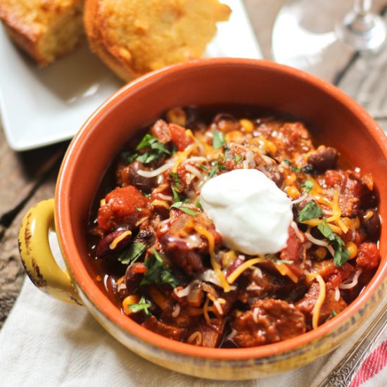 Smoked Beef Brisket Chili