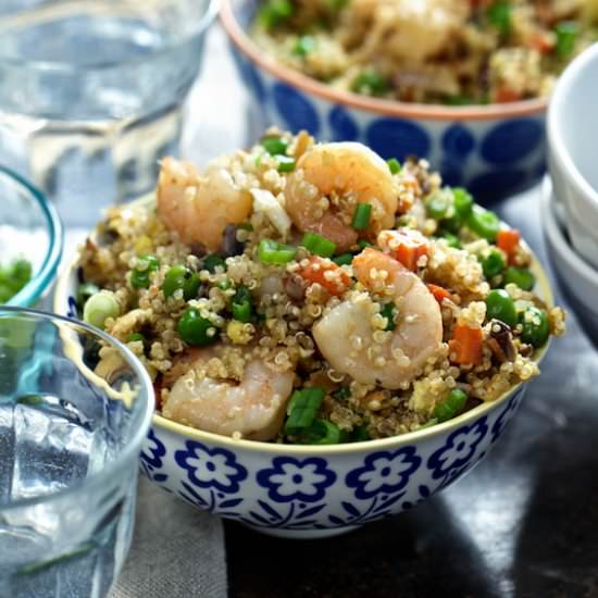 Quinoa & Shrimp Fried Rice