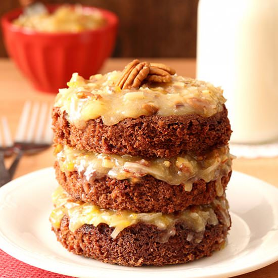 Mini German Chocolate Cake For Two