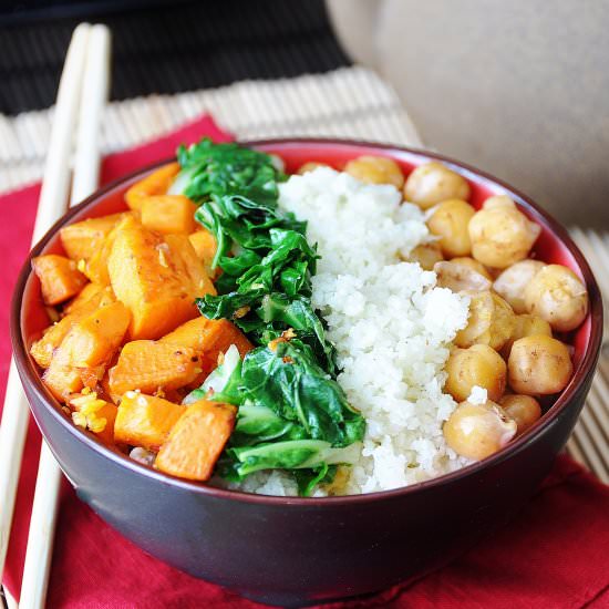 Asian Cauliflower Rice Bowl