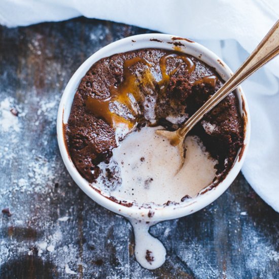 Chocolate Souffle & Salted Caramel