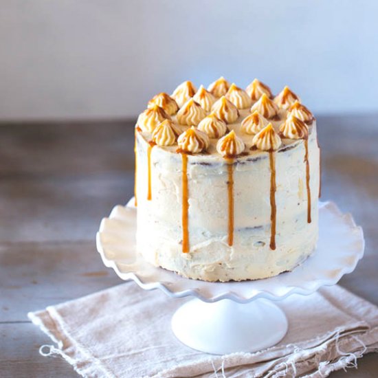 Banana Cake with Caramel Frosting