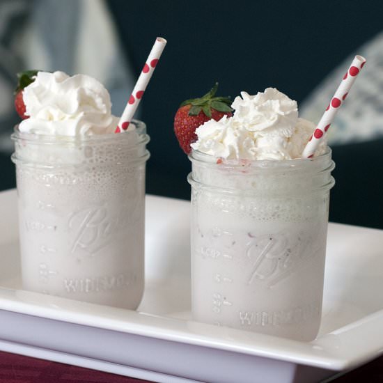 Strawberry Rum Milkshake