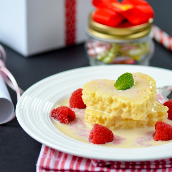 Tres Leches Cake Hearts