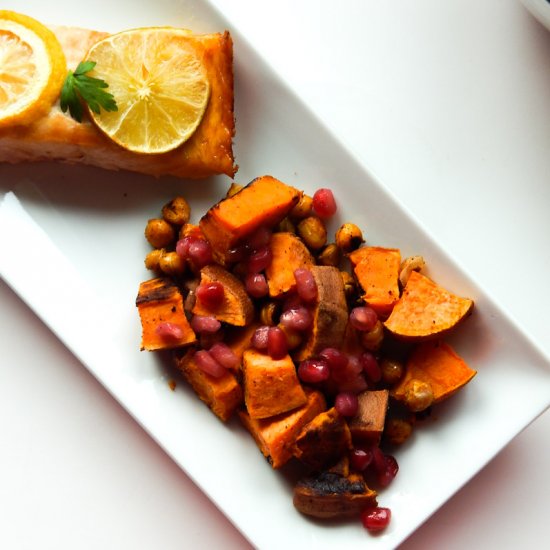 Spicy Pomegranate Potato Salad