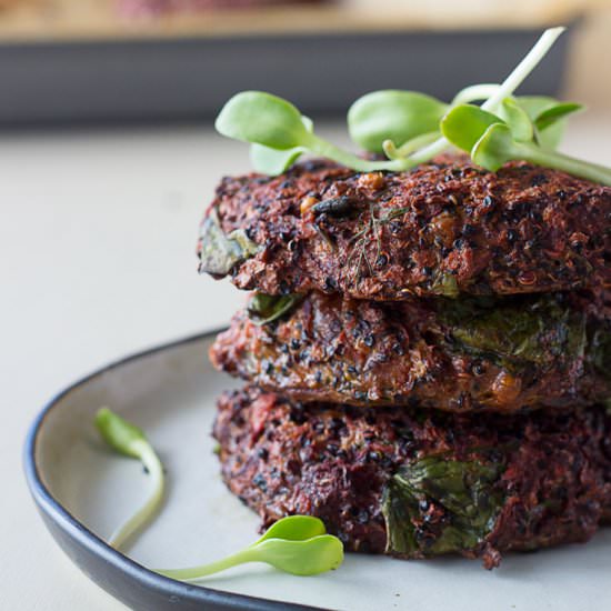 Quinoa and Beetroot Patties