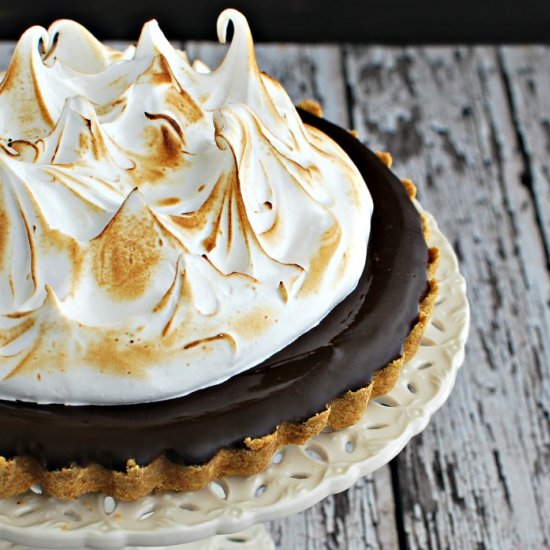 Smores Chocolate Tart