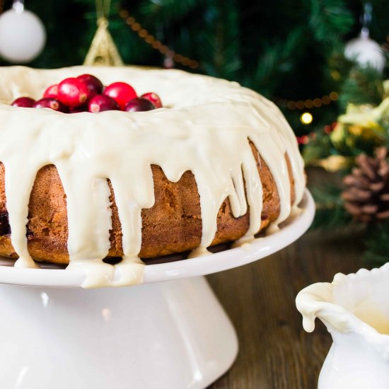 Orange and Cranberry Bundt Cake