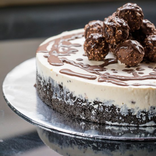 Ferrero Rocher Ice Cream Cheesecake