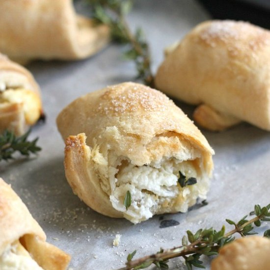 Goat’s Cheese and Apple Pie Bites