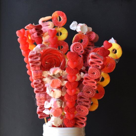 Valentine’s Day Candy Bouquet