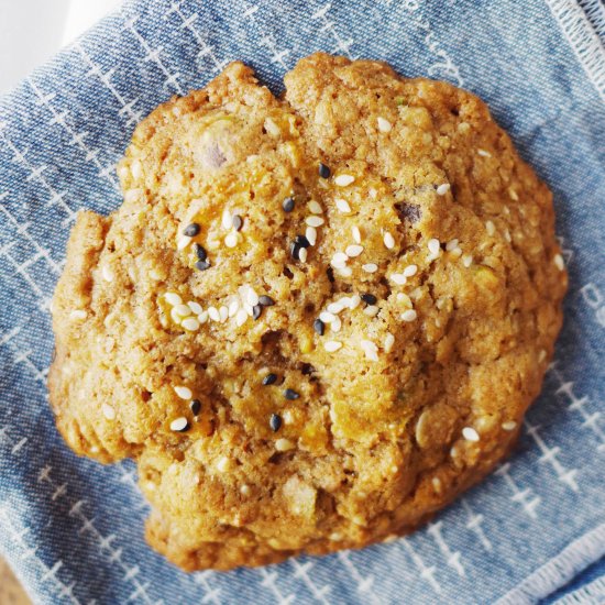 Chunky Whole-Grain Miso Cookies